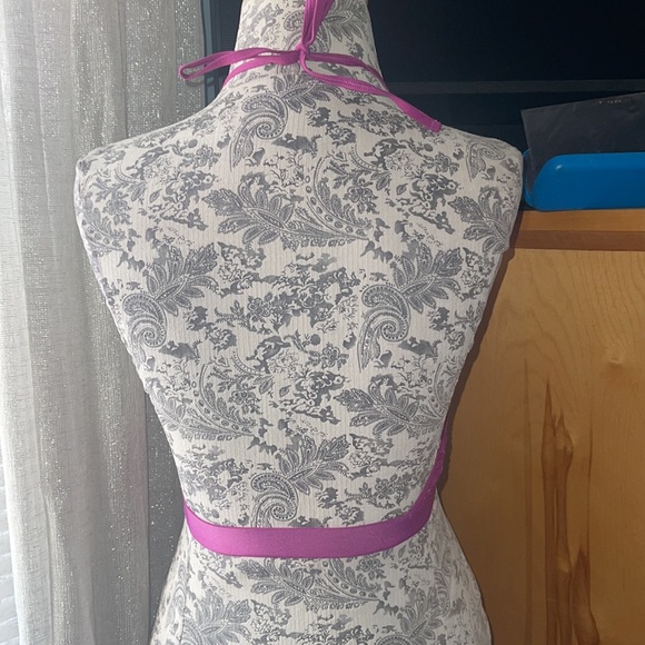 Victorias Secret Lace Mesh Halter Bralette crop top - Picture 2 of 6